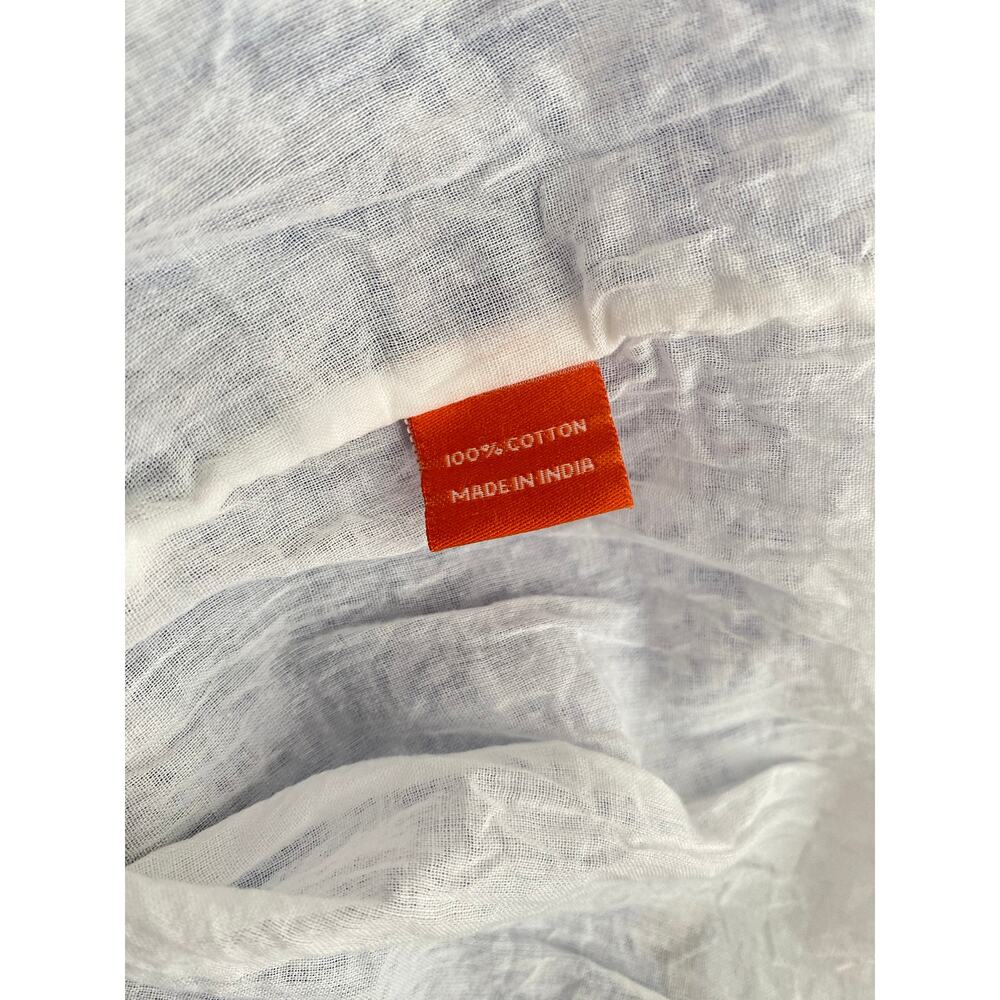 OLIPHANT Tuckernuck Smocked Drop Waist Mini Dress Cypress Blue Print S - Picture 10 of 10